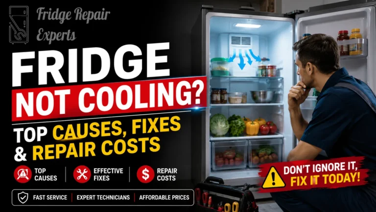 Fridge Not Cooling? Top Causes, Fixes & Repair Costs